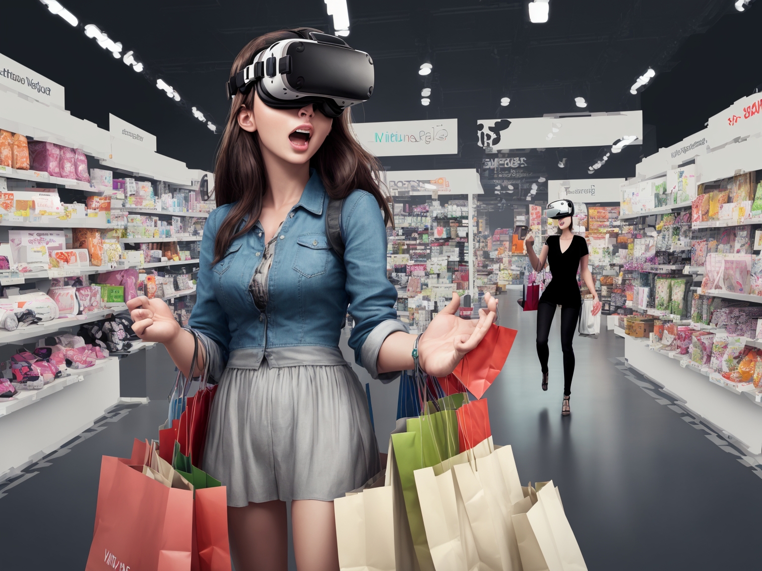 “Virtual reality shopping experiences”